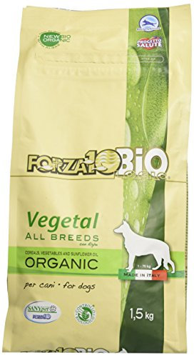 Forza10bio, Crocchette vegetali con alghe per cani di tutte le taglie bio, 1.5kg