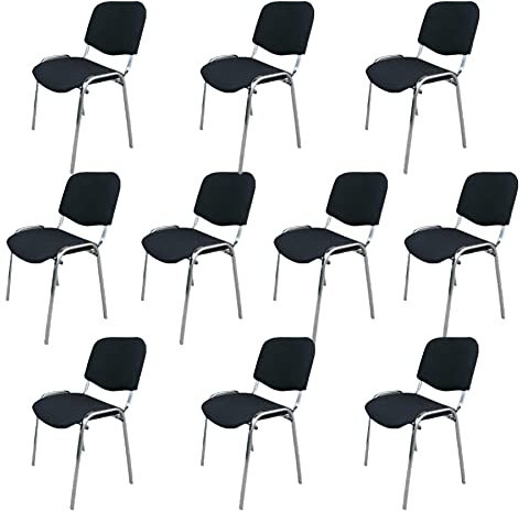 Schrank & Stuhl | 10 ISO Konferenzstühle Konferenzstuhl Besucherstuhl Besucherstühle Chrom NEU