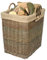 Wicker Rechteckige Holzkorb mit Futter