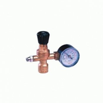 CFH Schutzgas-Druckregler DR 518 – mit Manometer, für Einwegflaschen bis 130 bar, Fließdruck regelbar 3–4 bar, MIG/MAG- & WIG-Schweißen, Anschluss M10x1 RH, mit Schlauchnippel 6,5 mm, DIN EN ISO 2503