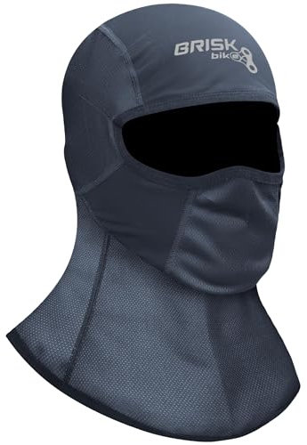 Brisk Bike Sturmhaube Balaclava - skimaske Atmungsaktiv Motorrad Balaclava Winter skimaske schwarz für Laufsport, Radsport (Black)