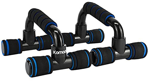 Komodo Press Up Handles Pair of Push Ups Bars Stand Home Exercise | Each bar measures 21cm x 14cm x 12.5cm, Made from PP plastic with foam grips