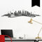 WANDKINGS Wandtattoo Skyline Köln mit Fluss 120 x 25 cm - Schwarz - 35 Farben zur Wahl