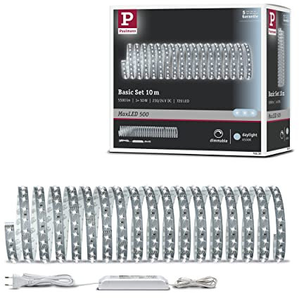 Paulmann Function MaxLED 500 Basisset 10m Tageslichtweiß 28W 230/24V 75VA Silber