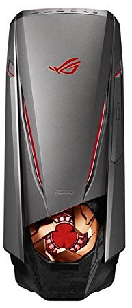 Asus Desktop Gaming PC (Intel Core, RAM, 1TB HDD, NVIDIA GTX 1070 8 GB VRAM, lettore DVD, Win 10) nero grigio Nero
