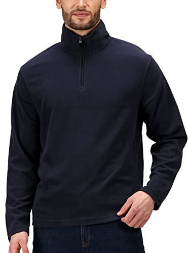 Regatta Men's Micro Zip Neck Fleece - Size L - Dark Navy