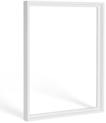 Bildershop-24 Schattenfugen - Rahmen LEMGO 40x50cm Weiß (matt) - 7 Farben 73 Formate