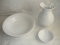 Set Toilette in Ceramica per Lavabo in Ferro o Legno Bagno Antico Bianco
