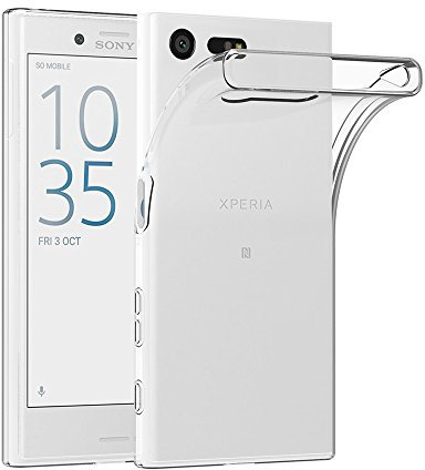 AICEK Sony Xperia X Compact Hülle, Transparent Silikon Schutzhülle für Sony Xperia X Compact Case Ultra Crystal Clear Durchsichtige TPU Bumper Sony Xperia X Compact Handyhülle