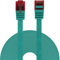 BIGtec Ethernet LAN Kabel 10m flexibles flaches Netzwerkkabel Patchkabel grün flachband Cable Gigabit DSL ISDN Flachbandkabel Verlegekabel RJ45 Stecker