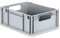 aidB Eurobox NextGen Economy 400x300x170mm – Robuste Aufbewahrungsbox 16L – Stapelbare Kunststoffbox mit offenen Griffen – Plastikbox für Lager, Transport & Aufbewahrung – Industriequalität - Grau