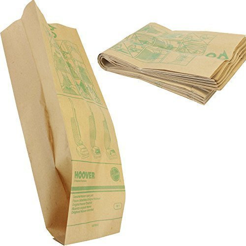 Genuine Hoover H1 Vacuum Cleaner Disposable Paper Dust Bags 5 PACK 09178377 For Junior, Ranger, Senior by Hoover
