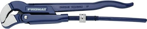 PROMAT 810731 Eckrohrzange S-Maul 3,8 cm (1,5 Zoll) L.440mm W.68mm PROMAT
