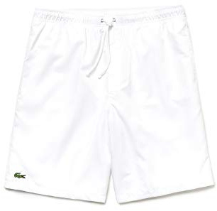 Lacoste Herren GH353T Shorts, Weiß (001), L (Herstellergröße: 5)
