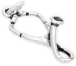 jewellerybox TheCharmWorks 925 Sterlingsilber Stethoskop Charm Anhänger