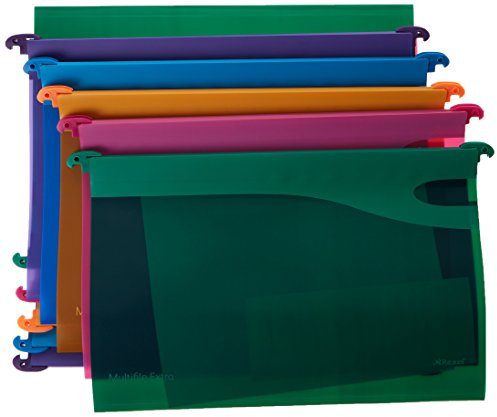 Rexel 2101565 Multifile Extra Foolscap HängemaPPe, Kanzleif 15 mm, Sortiert, 10