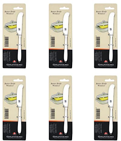 6 X Grunwerg Windsor Butter Knife - Stainless Steel