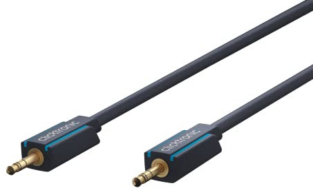 Clicktronic Aux Kabel 3.5mm Audio Kabel mit Kupferleiter, Klinkenkabel für Kopfhörer, Apple iPhone iPod iPad, Stereoanlagen, Smartphones und MP3 Player 3m