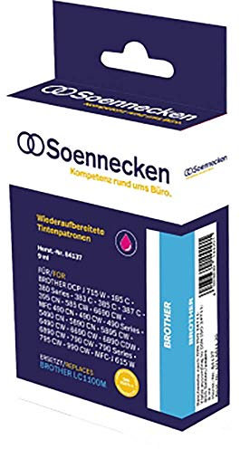 Soennecken Tintenpatrone 84137, Kompatibel mit: Brother LC1100M, Kapazität: ca. 325 S., magenta, Inhalt: 7 ml