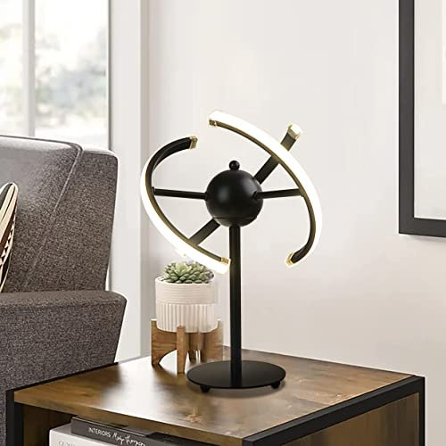 ELINKUME Tischlampe 16W Kugellampe Verstellbare Lichtquelle Richtung Moderne Tischlampe Kreative Büroleuchte Nicht dimmbar Geeignet für Büro, Wohnzimmer, Schlafzimmer(4000K)