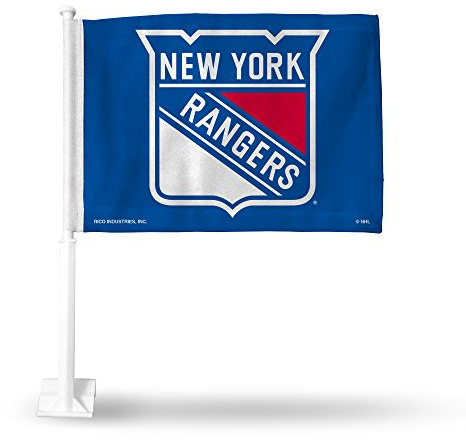 Rico Industries NHL Unisex Autoflagge, Unisex-Erwachsene, FBA_FG7001, New York Rangers, Einheitsgröße