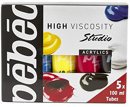 Pébéo 833000 Pack Primarios 5 tubos 100 ml surtidos