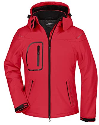 James & Nicholson Damen Jacke Softshelljacke Winter rot (red) Medium