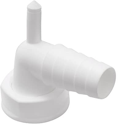 Raccord de Tuyau en Équerre avec | 90 ° | pour Connexion de Tuyaux d'Écoulement Machine à Laver ou Lave-Vaisselle | de Condensat pour un Sèche-Linge