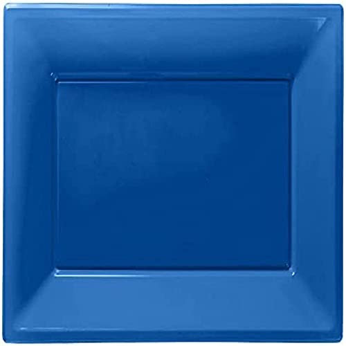 Amscan 997428 3 Plas Platters - Bright Blue