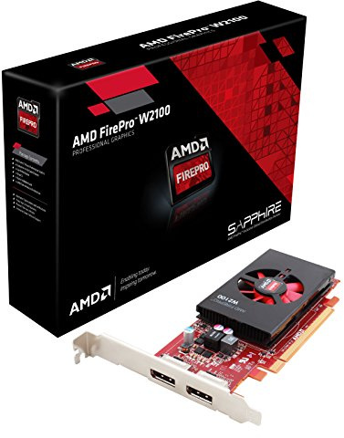Sapphire AMD Firepro W2100 Professional Grafikkarte (2GB, DDR3, Dual DP PCI-E)