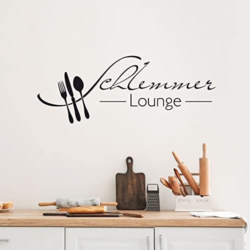 GRAZDesign Wandtattoo Küche Schlemmer Lounge | Küchenaufkleber selbstklebend - 105x40cm / 054 türkis