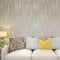 HANMERO® Modern Minimalist Non-woven Water Plant Pattern 3D Flocking Embossed Wallpaper Roll for Living Room Bedroom Walls Siver&Grey 0.53m(20.8)*10m(32.8')=5.3㎡(57sqfeet)