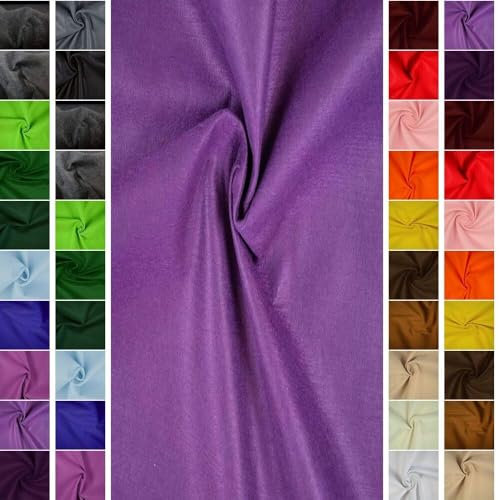 StoffBook LILA PREMIUM FILZSTOFF 2MM-ÜBERBREITE 180CM FILZBASTELN WEICH STOFF, B662