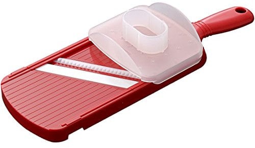 Kyocera CSN-182S-NRD Mandoline Julienne avec Protège Doigts Céramique Rouge