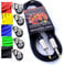 Premium Guitar/Instrument Cable (Black, 10ft / 3m, Straight Plugs) - Achieve a Cleaner Signal via a Heavy Duty Pro 1/4 Jack to Jack Noiseless Mono Lead - Coloured Link Lead to Amplifier/Amp Cable