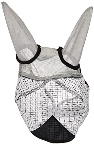 Kerbl 324516 Fliegenmaske mit Ohren-und UV-Schutz, weiß, Cob