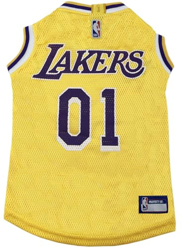 NBA Los Angeles Lakers Dog Jersey, Medium - Tank Top Basketball Pet Jersey