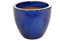 21cm Blue Glazed Egg Pot Planter/Round Plant Container/Flower Bowl/Flower Pot