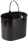 CrazyGadget® 15L 15 Litre Large Metal Steel Colour Mop Bucket with Handle for Home Office General Cleaning (Black)