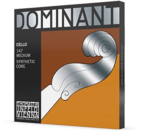 Thomastik Saiten für Cello Dominant Nylonkern Satz 3/4 mittel Chrom Mensur 650 mm / 25.6