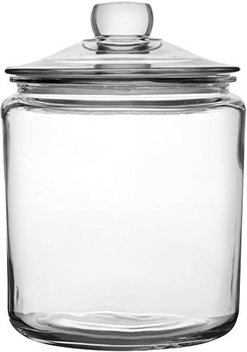 Utopia Biscotti Jars Large 3.8ltr - Case of 6 | Food Storage Jars, Glass Jars, Push Top Jars