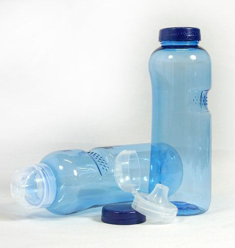 2 x Trinkflasche 0,75L mit Sportdeckel Wasserflasche aus Tritan (Bisphenol A frei)