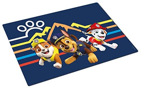 P:os 29349049 PAW Patrol - Tischset mit beliebtem Paw Patrol-Design, Platz-Set für Jungen aus bpa-freiem Kunststoff, ca. 42 x 29 cm groß