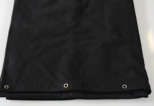 Bühnenvorhang grösse ca. 300cm * 400cm Farbe:schwarz B1 Molton geöst