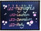 LED-Highlights Deko Leuchtschild Reklame Tafel 80 x 60 cm Controller 7 Led Farben Leuchttafel Werbeschild 8 Neon Stifte Buchstaben Bunt Beschreibbar
