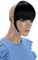 CAISHA Pony Clip In Extensions Stirnfransen Haarteil Haarverlängerung Schwarz HF10-2