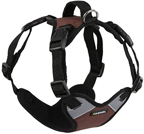 Kerbl Pet Hundegeschirr Pulsive, braun, 62-85cm, 72-96cm