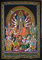 Pailletten Baumwolle Bild Hindu Göttin Durga Wandbehang – 80 x 110 cm