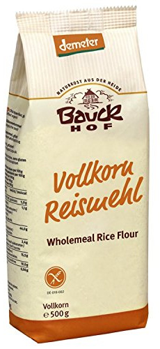 Bauckhof Reismehl Vollkorn, Demeter, 500g