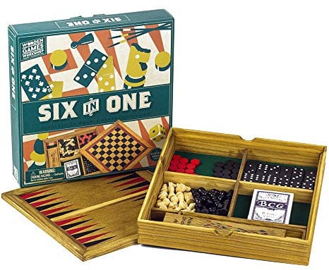 Professor Puzzle 6-in-1 Compendium Wooden Games Age 3+